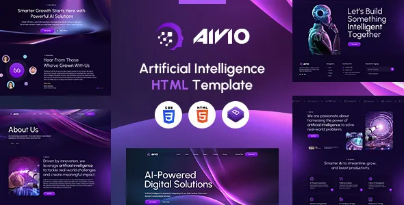 Aivio Artificial Intelligence HTML Template