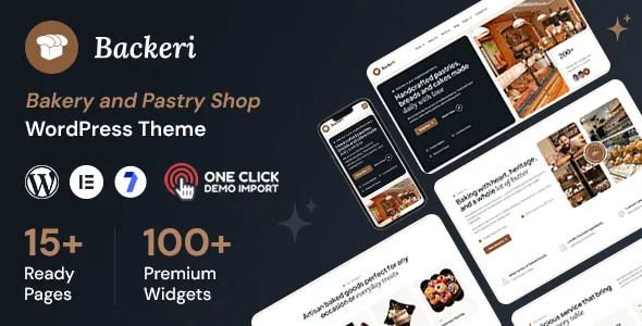 Backeri Bakery and Pastry Shop WordPress Theme