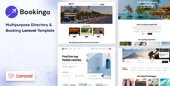 Bookinga – Multipurpose Laravel Booking and Directory Template