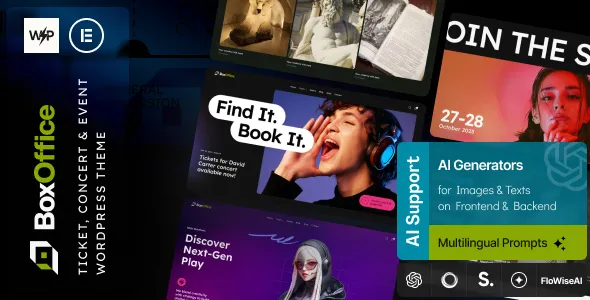 BoxOffice Ticket Concert & Event WordPress Theme