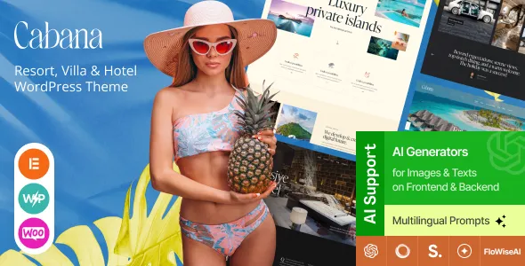 Cabana Resort Villa & Hotel WordPress Theme