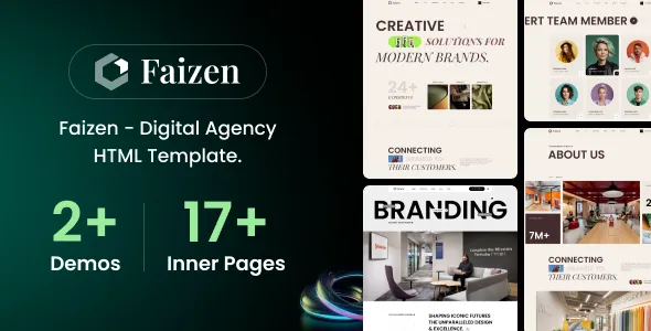 Faizen – Digital Agency WordPress Theme