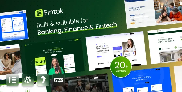 Fintok Banking Finance & Fintech WordPress Theme