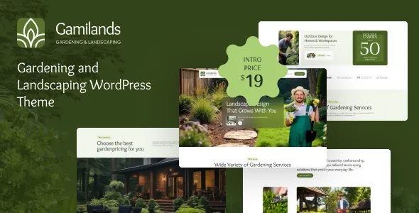 Gamilands - Gardening and Landscaping WordPress Theme