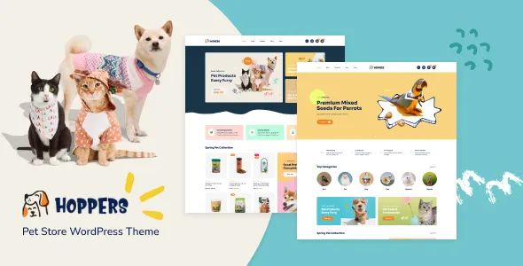 Hoppers Pet Store WordPress Theme