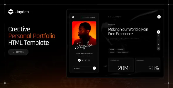 Jayden Personal Portfolio WordPress Theme