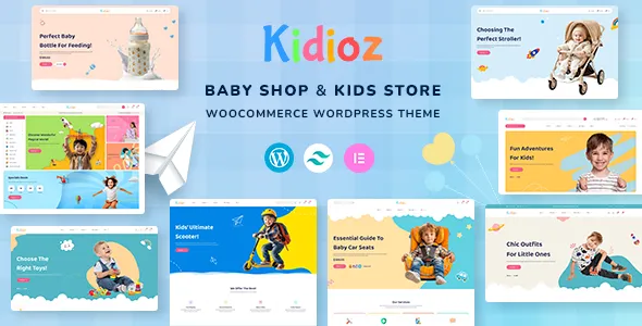 Kidioz Baby Shop & Kid Store WooCommerce WordPress Theme