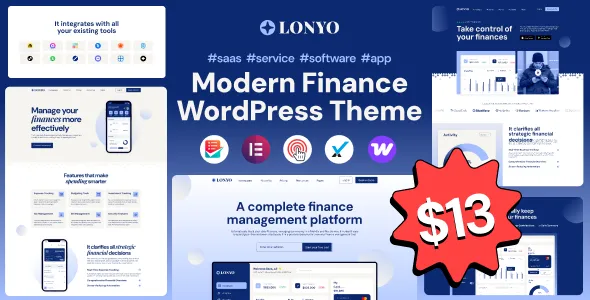 Lonyo Software SaaS & Startup WordPress Theme