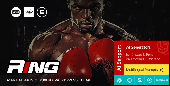 Ring Martial Arts & Boxing WordPress Theme