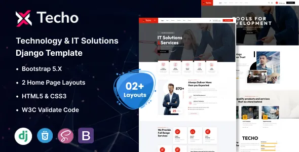 Techo Technology & IT Solutions Django Template