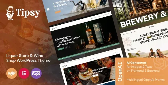 Tipsy – Liquor Store & Wine Shop WordPress Theme