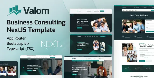 Valom Business Consultancy NextJS Template