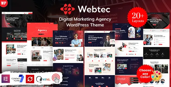 Webtec - Digital Marketing Agency WordPress Theme