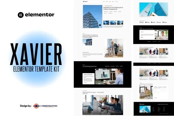 Xavier 3D Render Service for Architecture & Landscape Elementor Kit