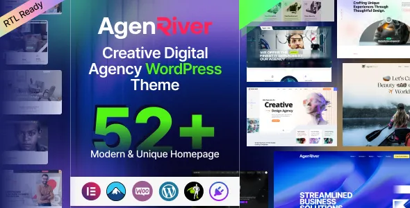 AgenRiver Creative Digital Agency WordPress Theme