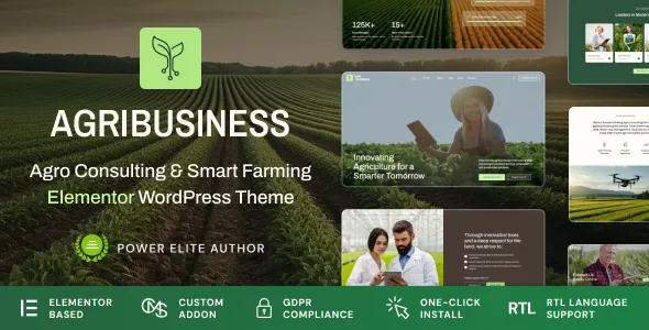 Agribusiness Agriculture Business Consulting WordPress Theme