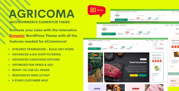 Agricoma Organic Food Grocery Store WooCommerce Theme