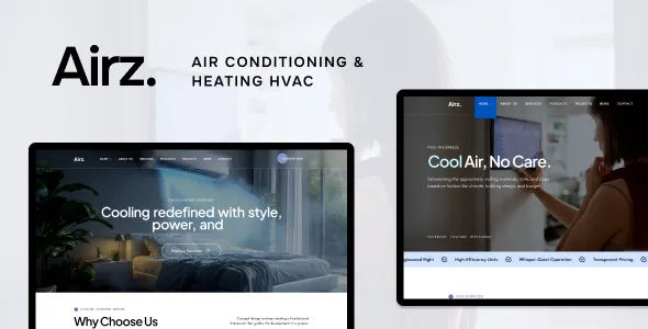 Airz Air Conditioning Heating HVAC WordPress Theme