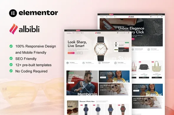 Albibli Multipurpose Woocommerce Store Elementor Template Kit