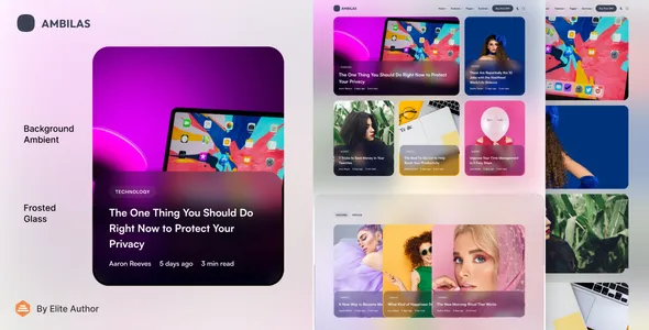 Ambilas Ambient Blog & Magazine WordPress Theme