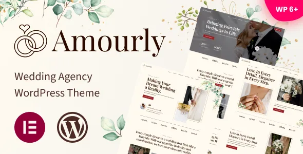 Amourly Wedding Agency WordPress Theme