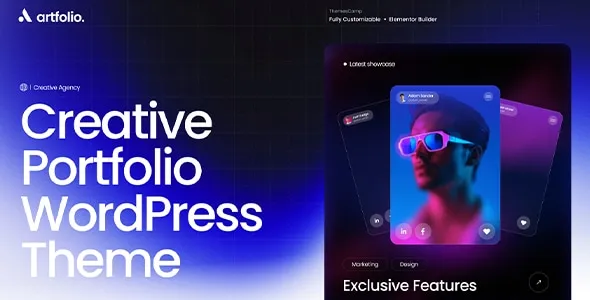 Artfolio Creative Portfolio Digital Agency WordPress Theme