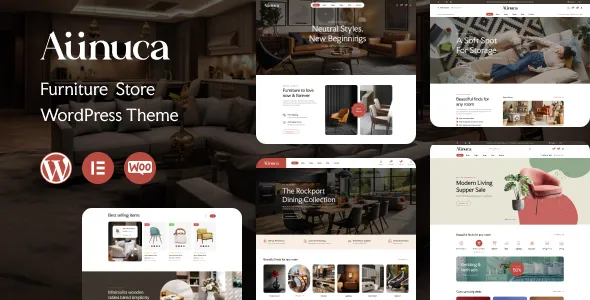 Aunuca Furniture Store WordPress Theme