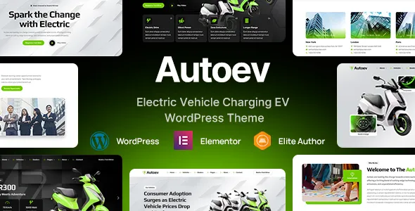 Autoev Electric Vehicle Charging WordPress Theme