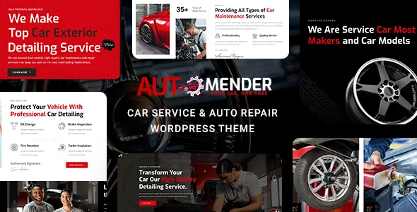 Automender Car Repair Service WordPress Theme
