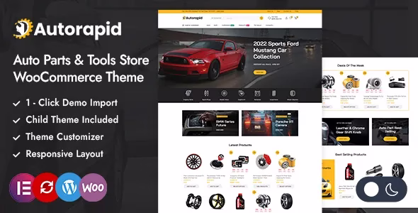 Autorapid Automobile and Tools Store Elementor WooCommerce Responsive Theme