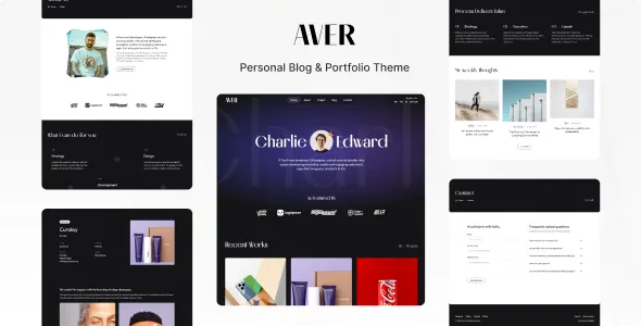 Aver Astro Portfolio and Blog Theme