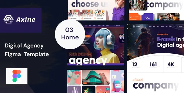 Axine Digital Agency figma Template