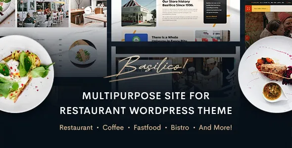 Basilico Restaurant Cafe WordPress Theme