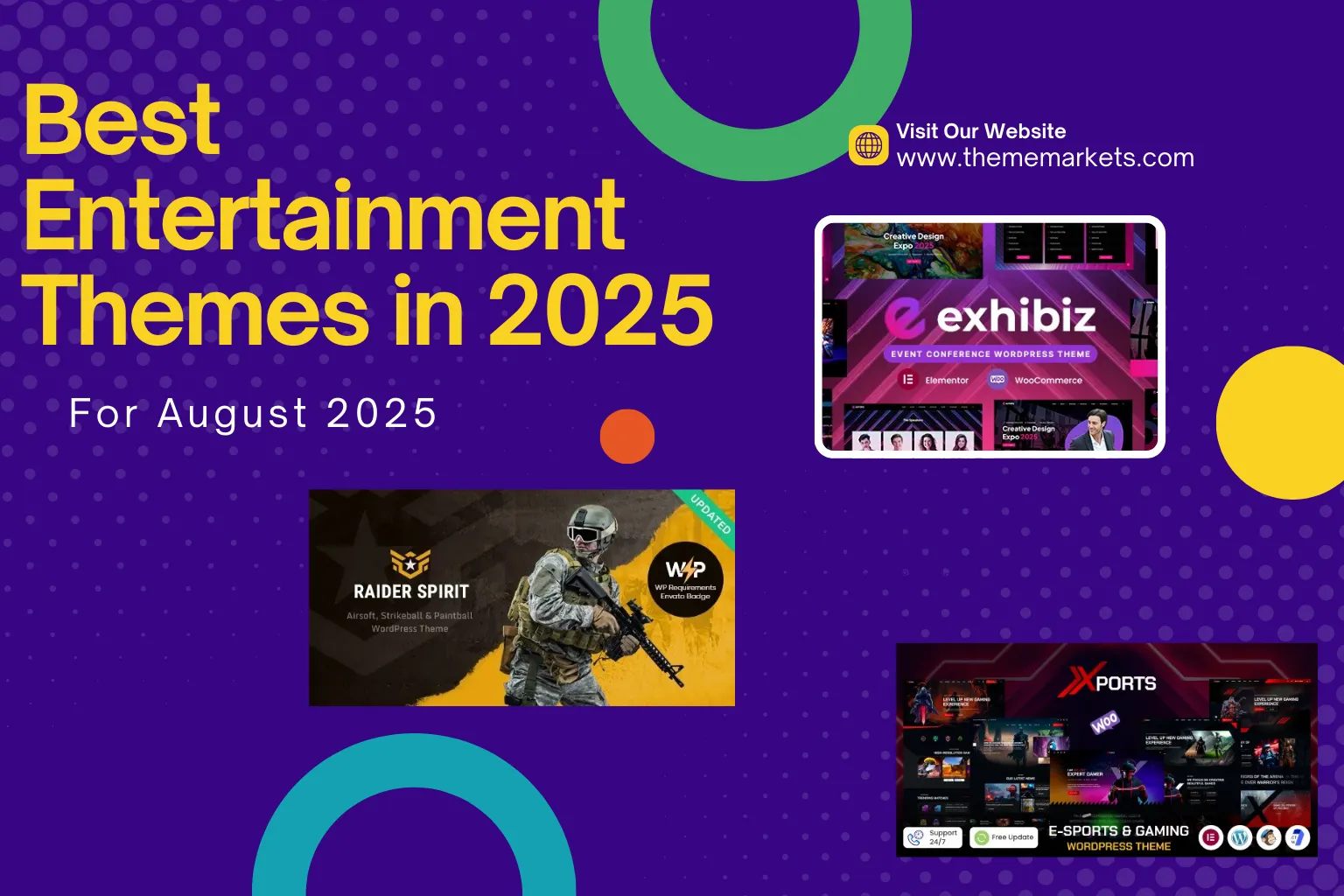 Best Entertainment WordPress Themes for Movies, Parties, Cafes & Clubs in 2025