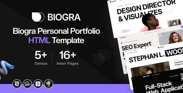 Biogra Personal Portfolio Template