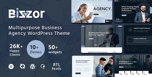 Bizzor Multipurpose Business Agency WordPress Theme