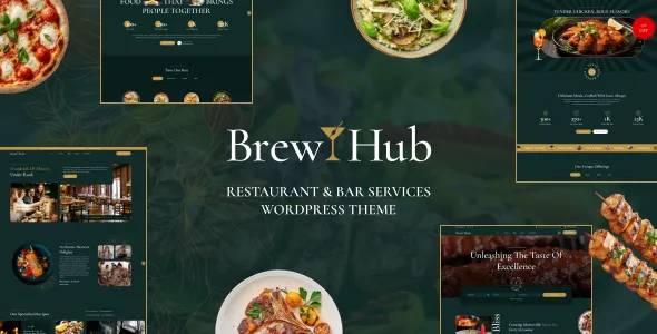 Brewhub Bar Restaurant WordPress Theme