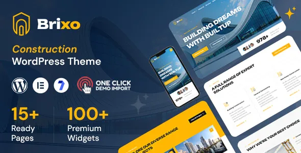 Brixo Construction Company WordPress Theme