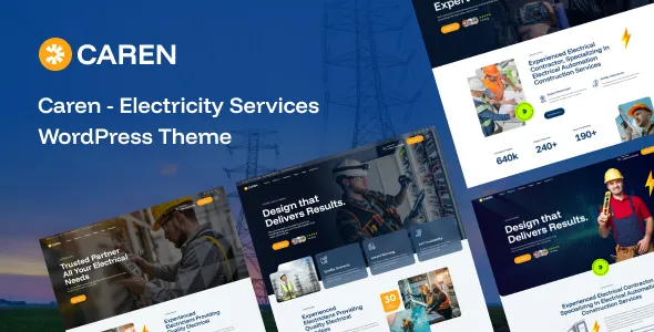 Caren Electricity Services WordPress Theme