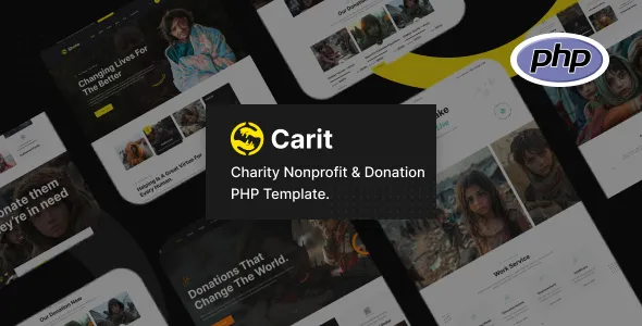 Carit Charity Nonprofit Donation Laravel Template