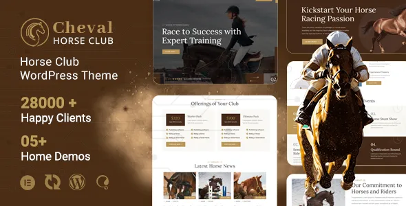 Cheval Horse Club Equestrian WordPress Theme