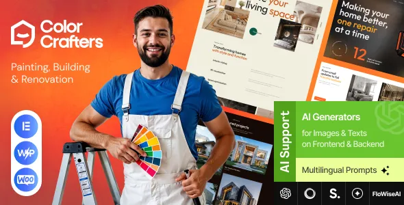ColorCrafters Painting Building Renovation WordPress Theme