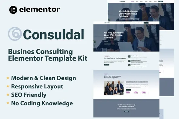 Consuldal Busines Consulting Elementor Template Kit