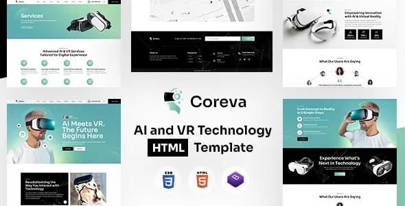 Coreva AI and VR Technology HTML Template