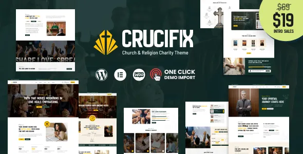 Crucifix - Church & Religion WordPress Theme 1 Crucifix Church Religion WordPress Theme