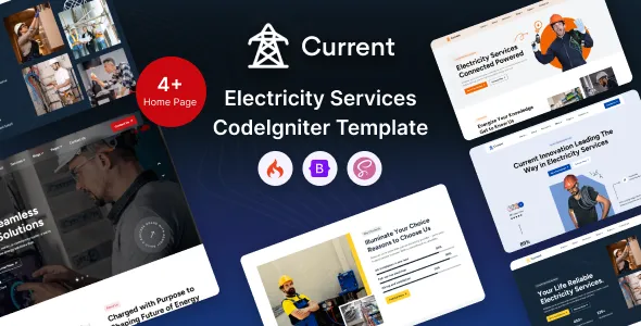 Current Electricity Services CodeIgniter Template