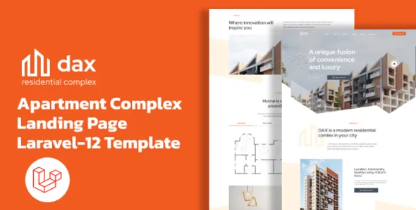 DAX Apartment Complex Landing Page Laravel 11 Template