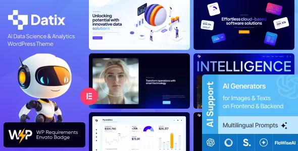 Datix AI Data Science Analytics WordPress Theme