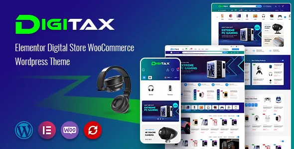 Digitax Elementor Digital Store WooCommerce WordPress Theme