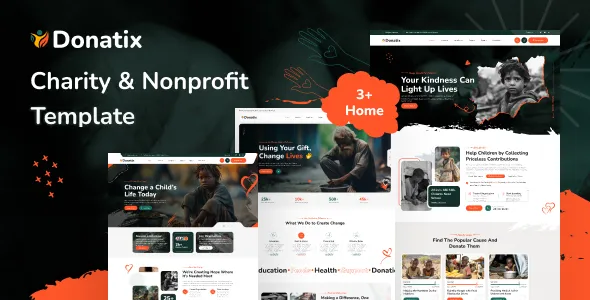 Donatix - Charity & Nonprofit PHP Template 1 Donatix Charity Nonprofit PHP Template